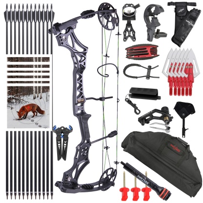 JUNXING ARCHERY M129 Compound Bow 320fps 30-70lbs Shooting Hunting