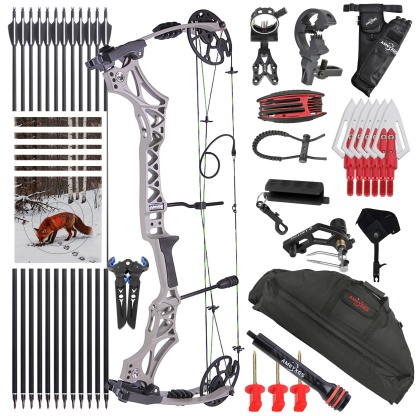 JUNXING ARCHERY M129 Compound Bow 320fps 30-70lbs Shooting Hunting