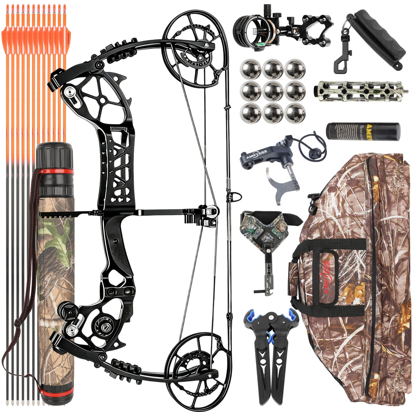 JUNXING Archery Compound Bow 30-70lbs Target Kit Shooting