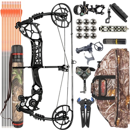JUNXING Archery Compound Bow 30-70lbs Target Kit Shooting