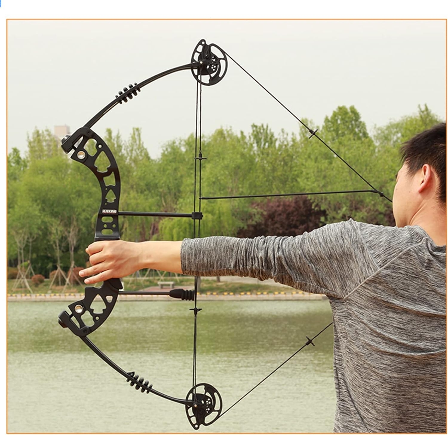 JUNXING BATTLESHIP Hunting Compound Bow Kit 30-55lbs