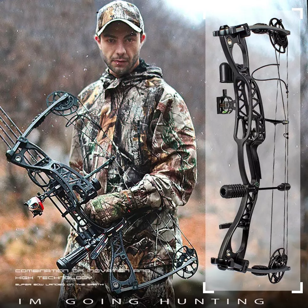 JUNXING M126 CAESAR Compound Bow Kit 0-70lbs RH LH