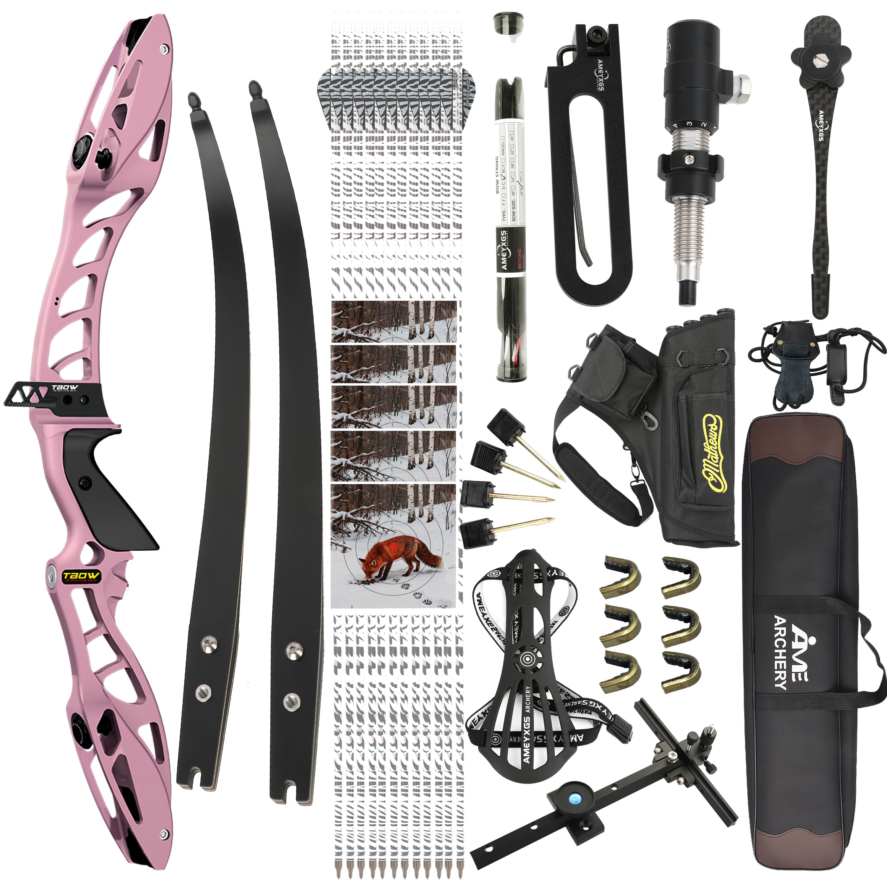 JUNXING H10 Archery F Takedown Recurve Bow 25-50LBS Set