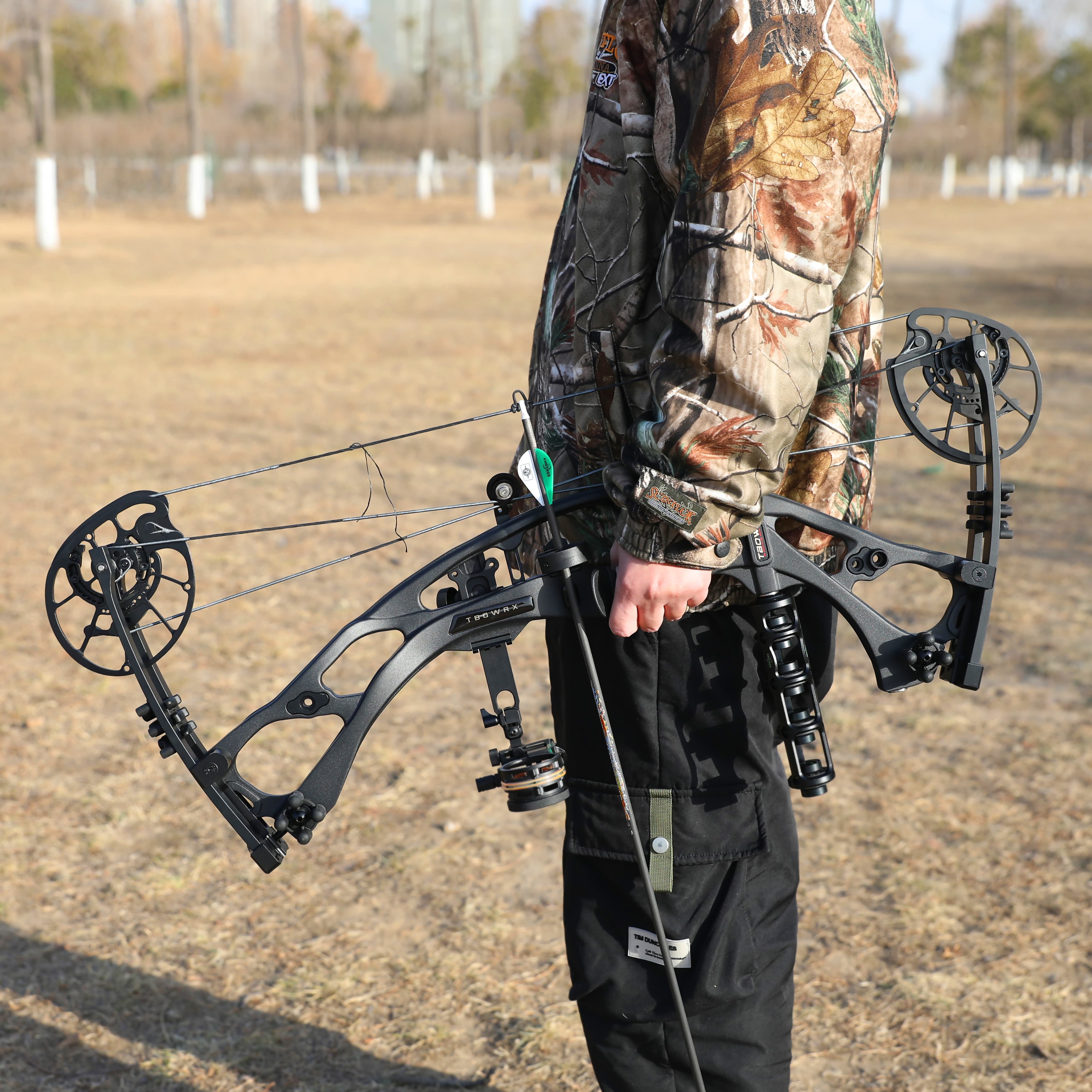 JUNXING Archery H21 Compound Bow 40-70lbs Hunting Target Arrow Set