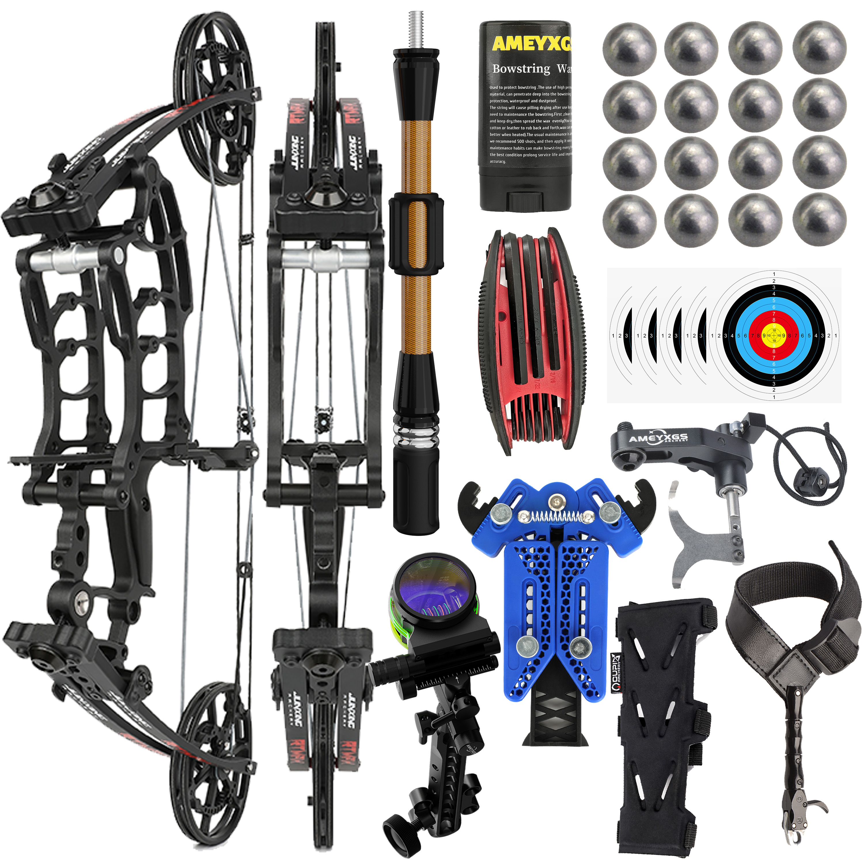 JUNXING M109KA Compound bow for archery and marble shooting 40-65LBS