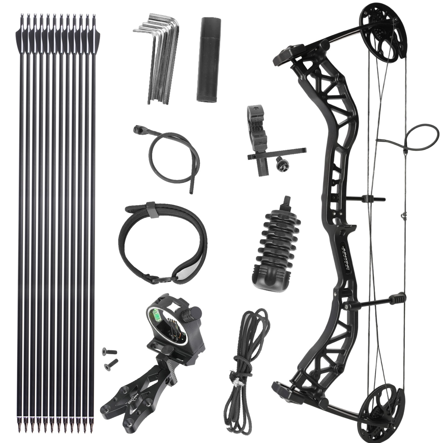 Junxing Archery M134 0-70lbs Compound Bow Set 80% Let off