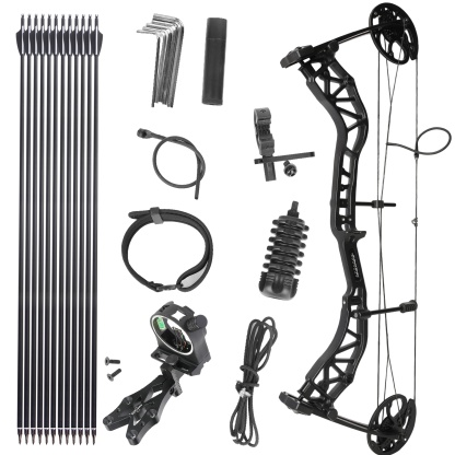 Junxing Archery M134 0-70lbs Compound Bow Set 80% Let off