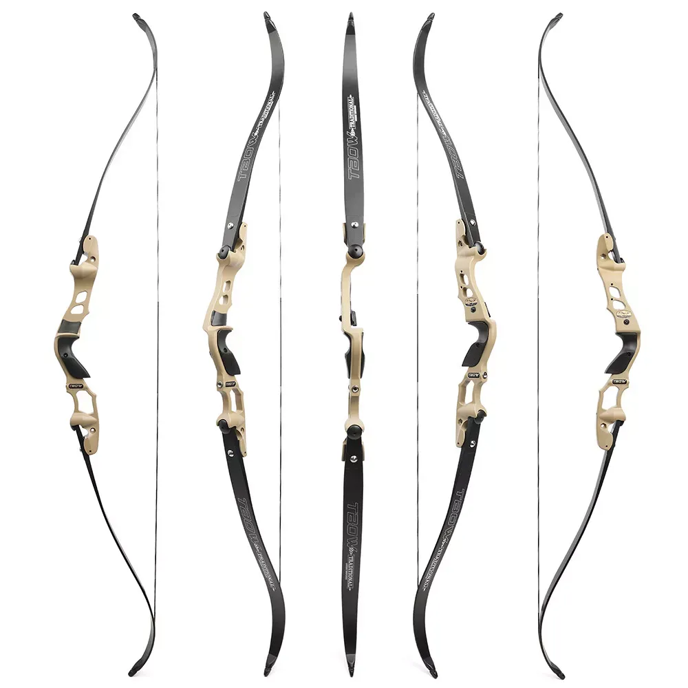 JUNXING TAOW 62" Takedown Recurve Bow ILF 19" Riser 210FPS 30-60lbs 