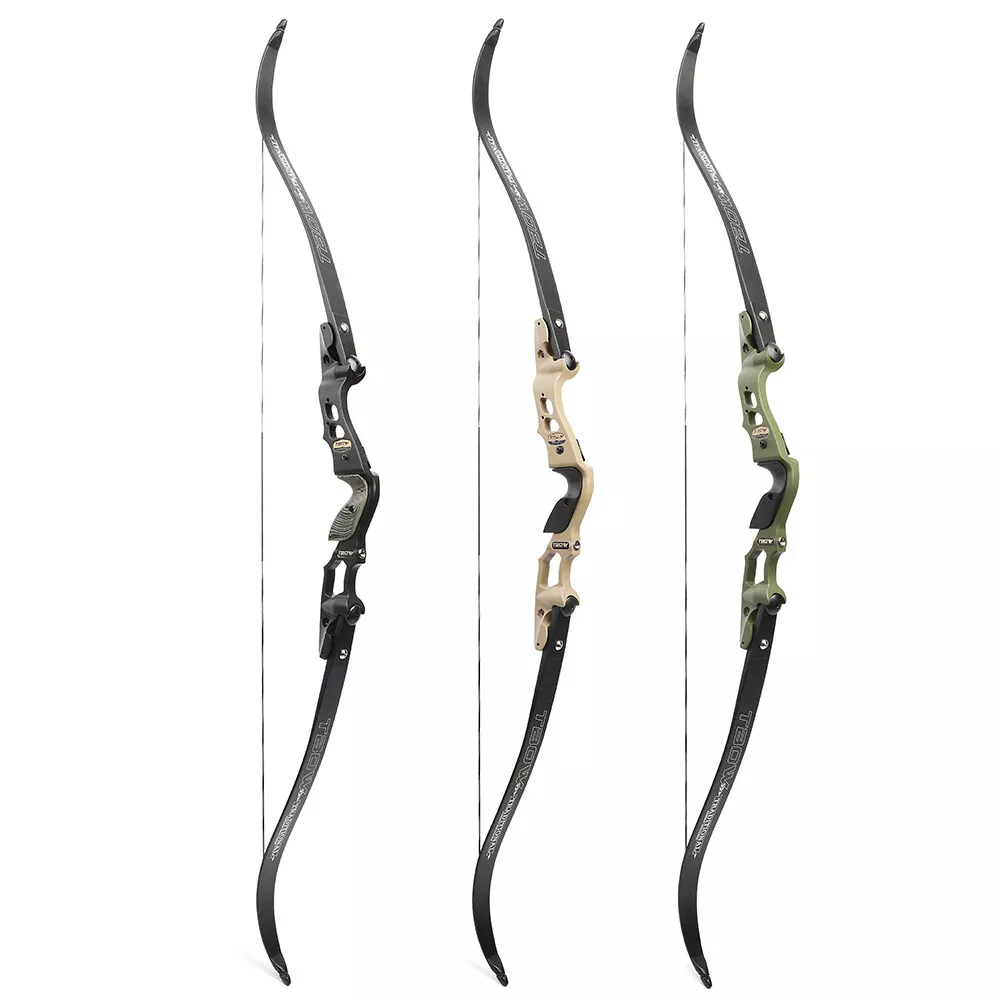 JUNXING TAOW 62" Takedown Recurve Bow ILF 19" Riser 210FPS 30-60lbs 