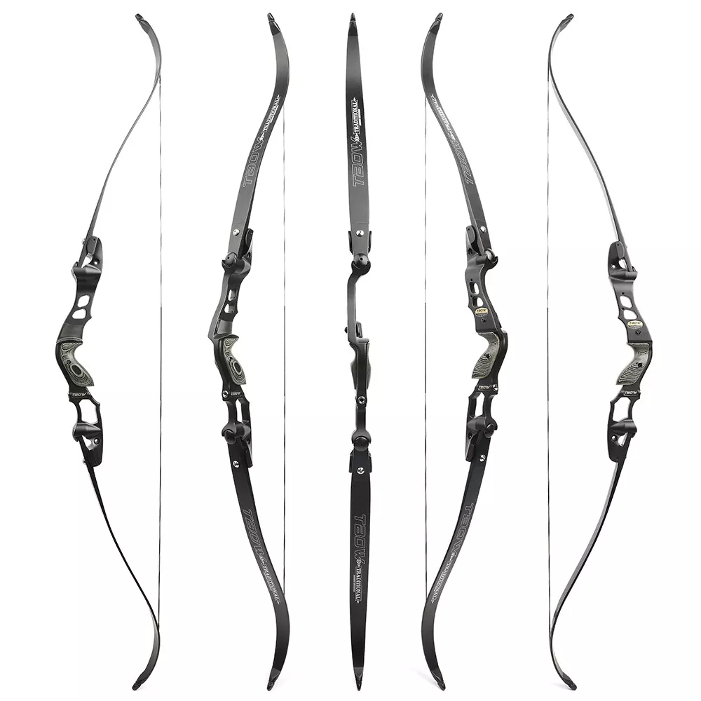 JUNXING TAOW 62" Takedown Recurve Bow ILF 19" Riser 210FPS 30-60lbs 