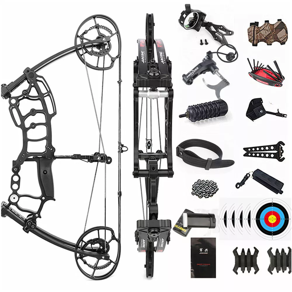 Junxing Archery M109K Dual-Use Steel Ball Arrow 40-65lbs for Hunting RH LH