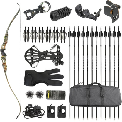 Junxing F166 ILF Recurve Hunting Bow Set 64" 30–60lbs