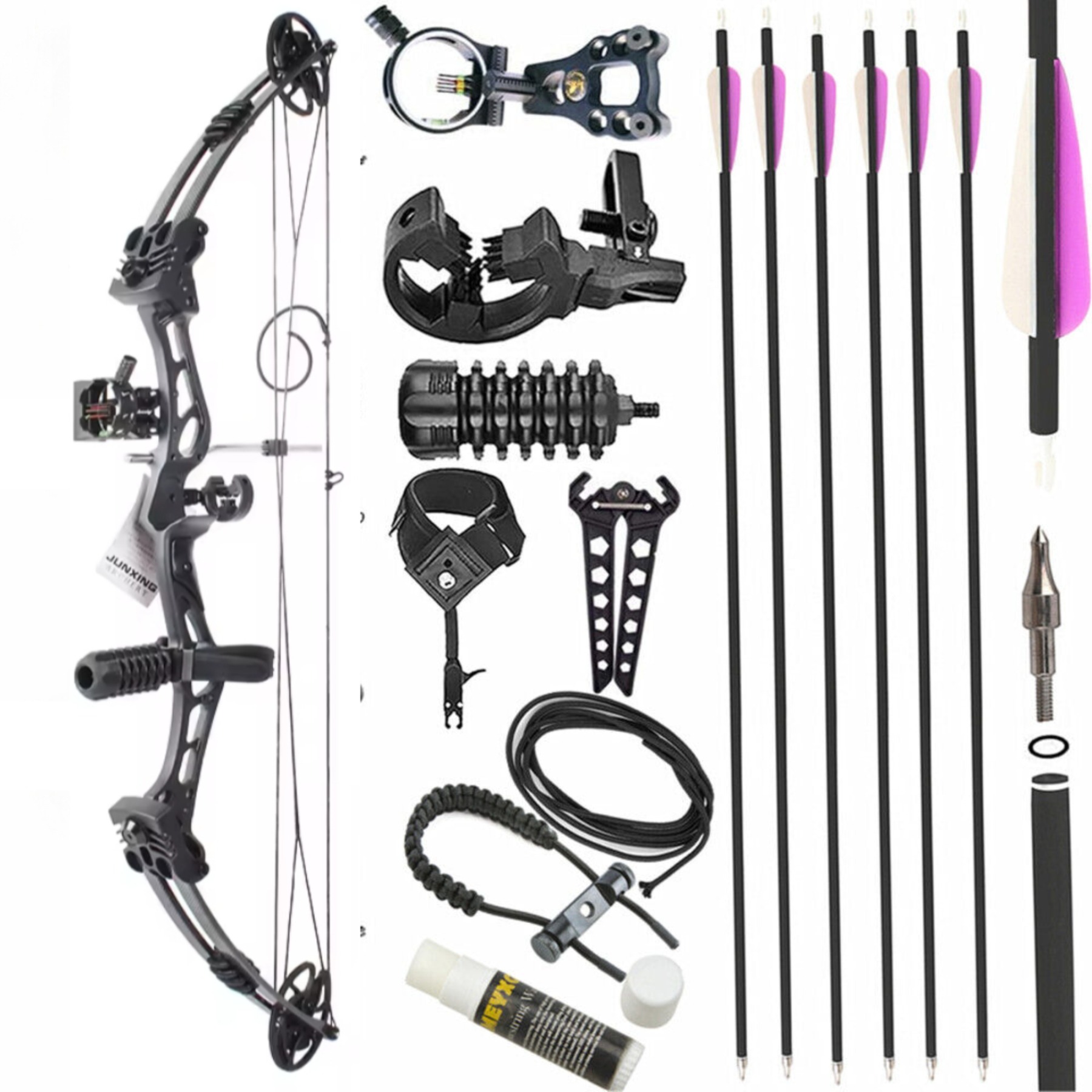 Junxing M107  35-55Ibs 270-310FPS CNC Compound Bow