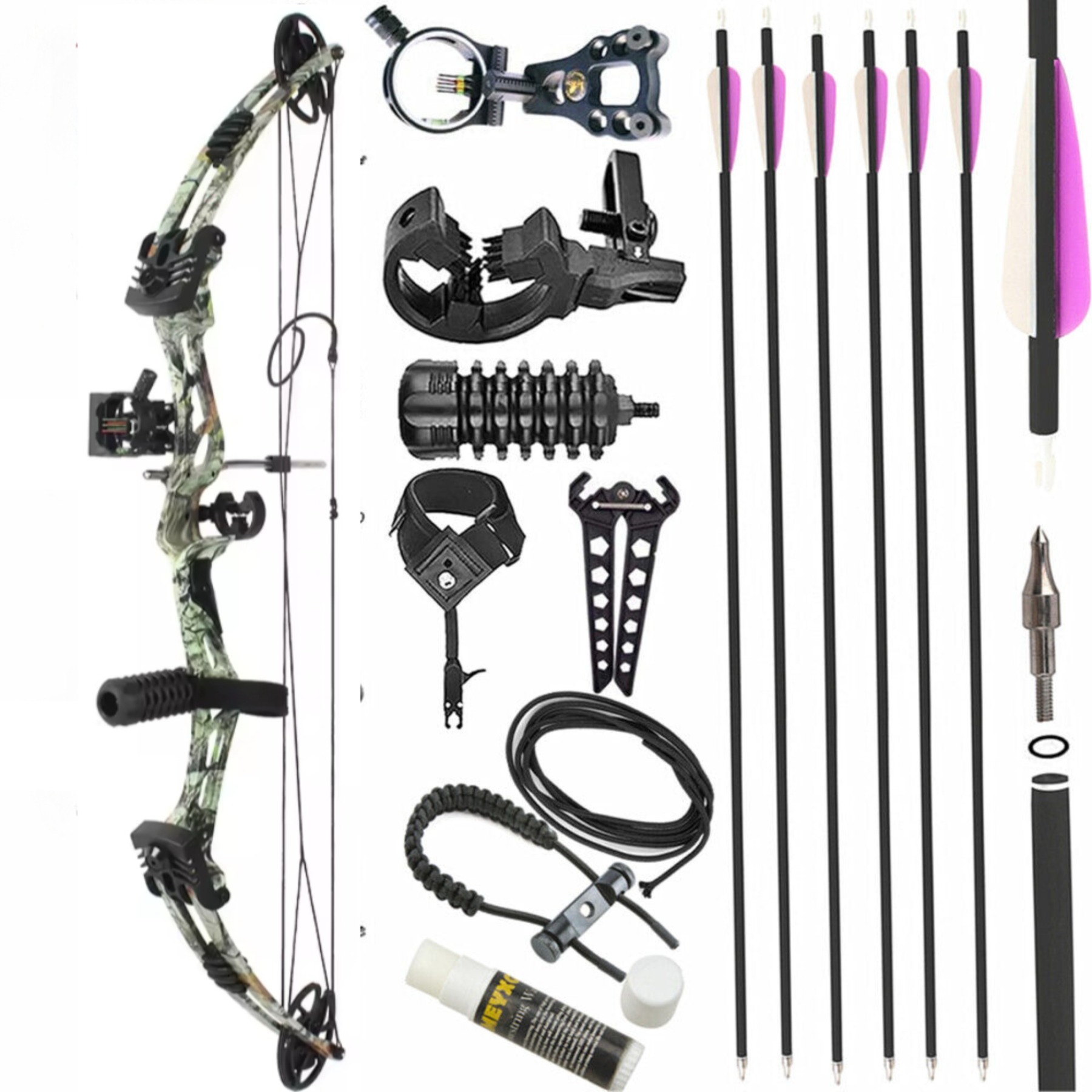 Junxing M107  35-55Ibs 270-310FPS CNC Compound Bow