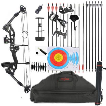 JUNXING BATTLESHIP Hunting Compound Bow Kit 30-55lbs