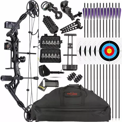 KAIMEI HAN Compound Bow Arrows Set 30-70lbs Adjustable 