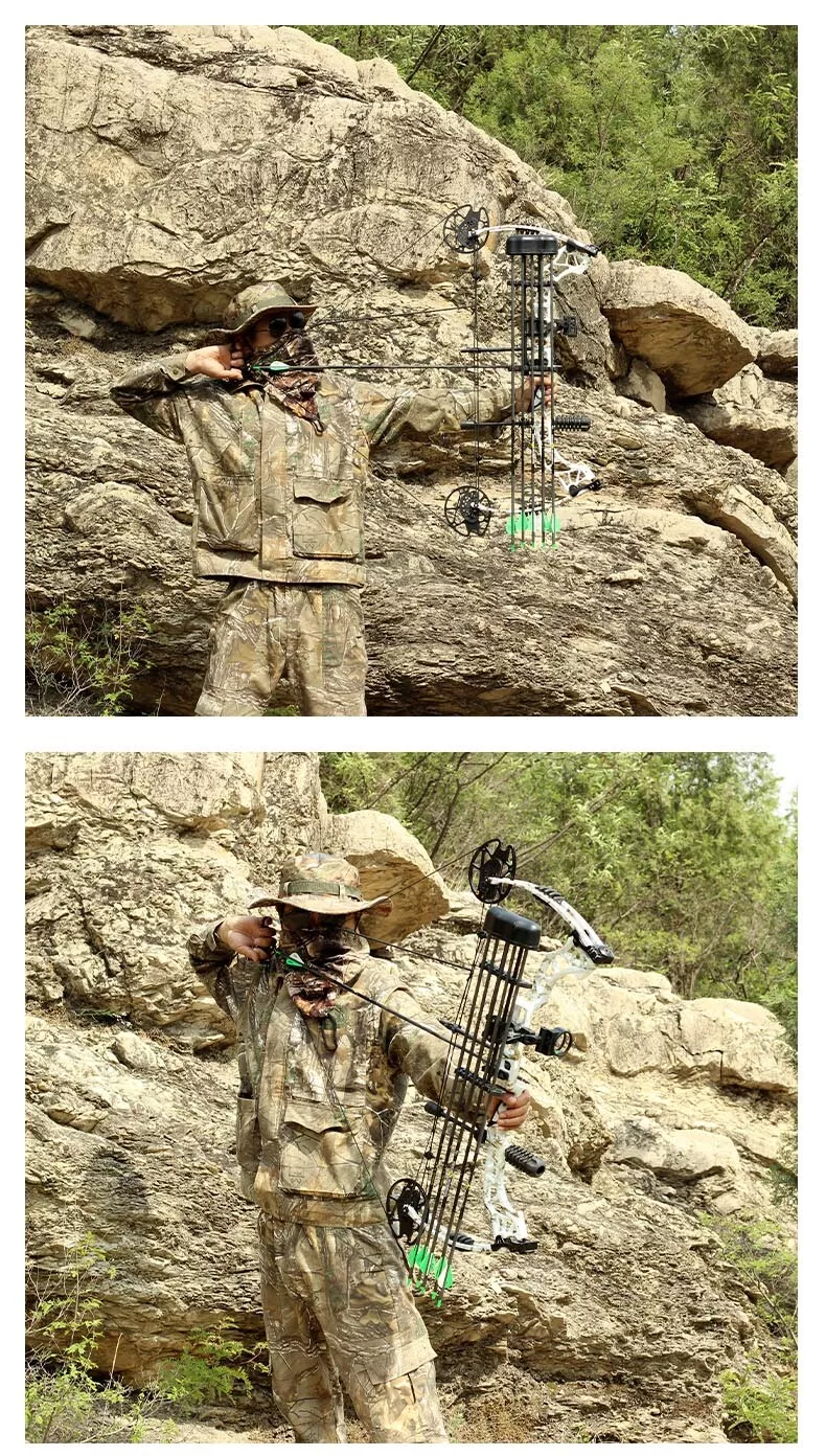 KAIMEI Qin Compound Bow Arrows Set 30-70lbs Adjustable