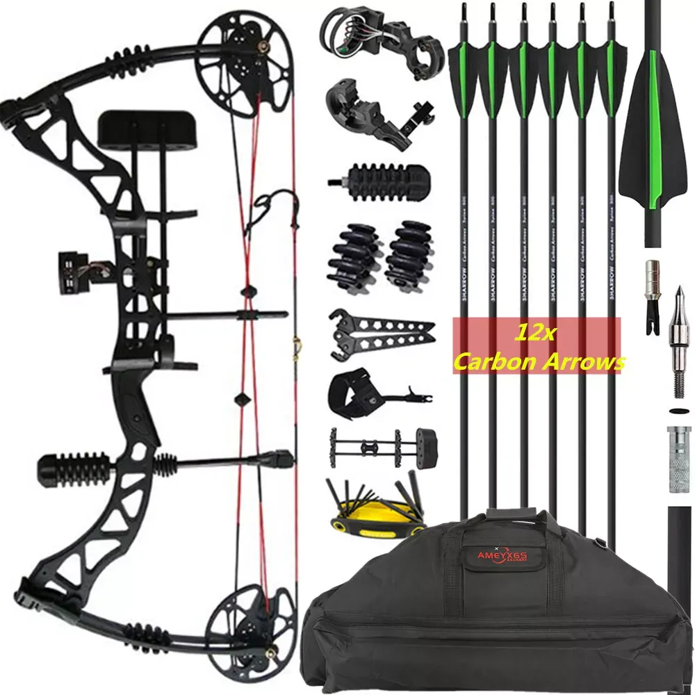 KAIMEI Qin Compound Bow Arrows Set 30-70lbs Adjustable