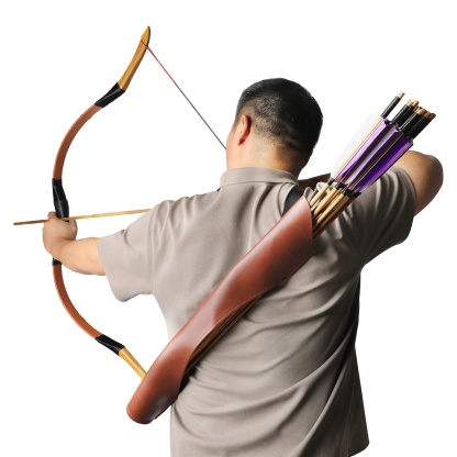 Archery Arrow Backpack Quiver  Leather Quiver for Target & Field Shooting