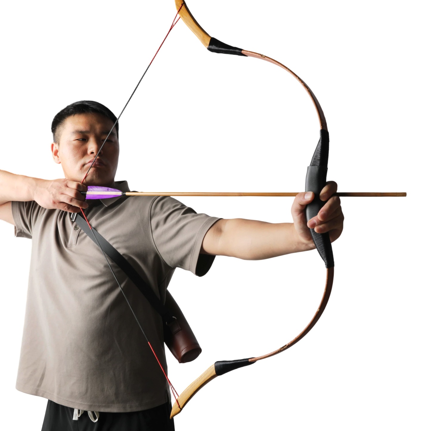 Archery Arrow Backpack Quiver  Leather Quiver for Target & Field Shooting