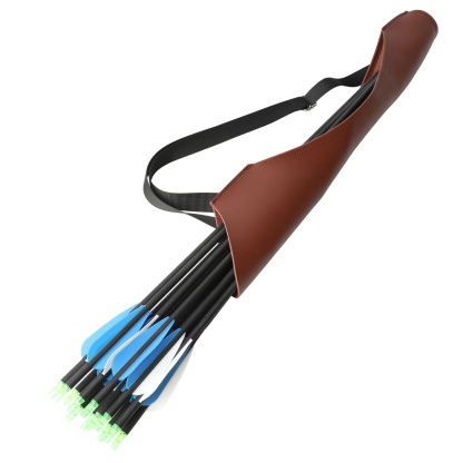 Archery Arrow Backpack Quiver  Leather Quiver for Target & Field Shooting