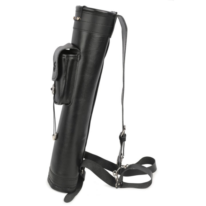 Genuine Leather Archery Arrow Quiver Back Holder for Outdoors