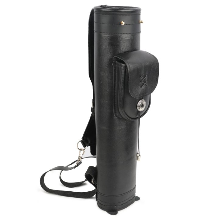 Genuine Leather Archery Arrow Quiver Back Holder for Outdoors