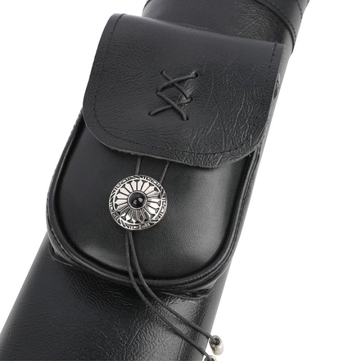 Genuine Leather Archery Arrow Quiver Back Holder for Outdoors