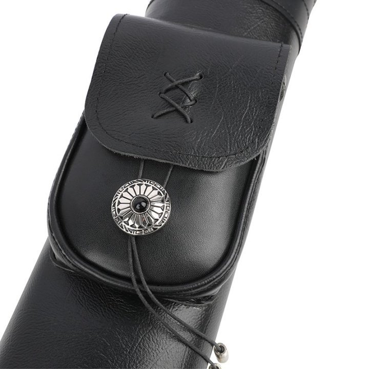 Genuine Leather Archery Arrow Quiver Back Holder for Outdoors