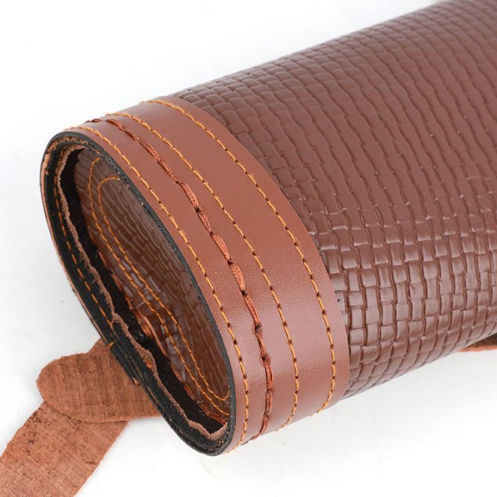 Genuine Leather Archery Arrow Quiver Back Holder for Outdoors