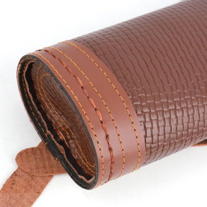Genuine Leather Archery Arrow Quiver Back Holder for Outdoors