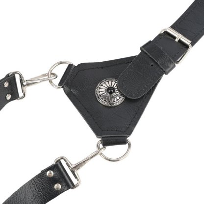 Genuine Leather Archery Arrow Quiver Back Holder for Outdoors