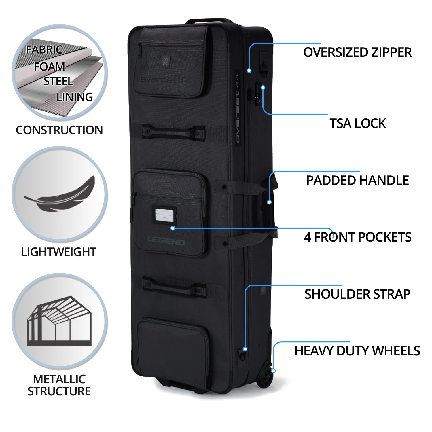 Legend Everest Compound Bow Case - Airline Approved (40 or 44in)