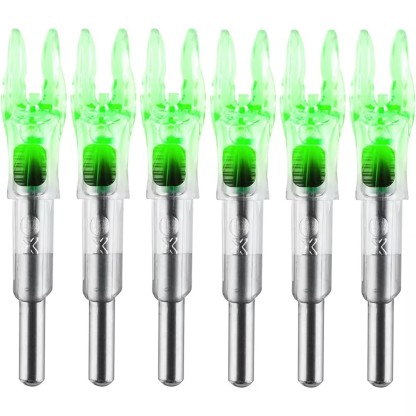 LED Lighted Arrow Nocks X/5.2 Arrow Nock 6PCS with H S GT Bushings