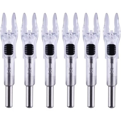 LED Lighted Arrow Nocks X/5.2 Arrow Nock 6PCS with H S GT Bushings