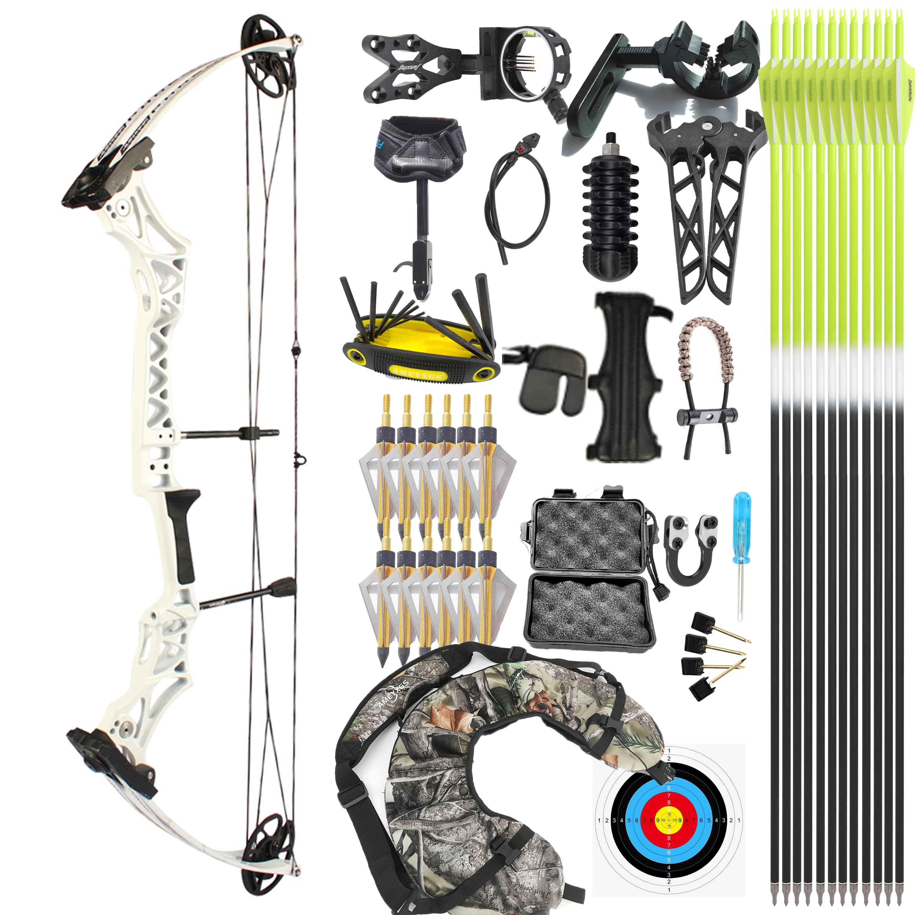 JUNXING M108 Compound Bow Hunting Archery Kit