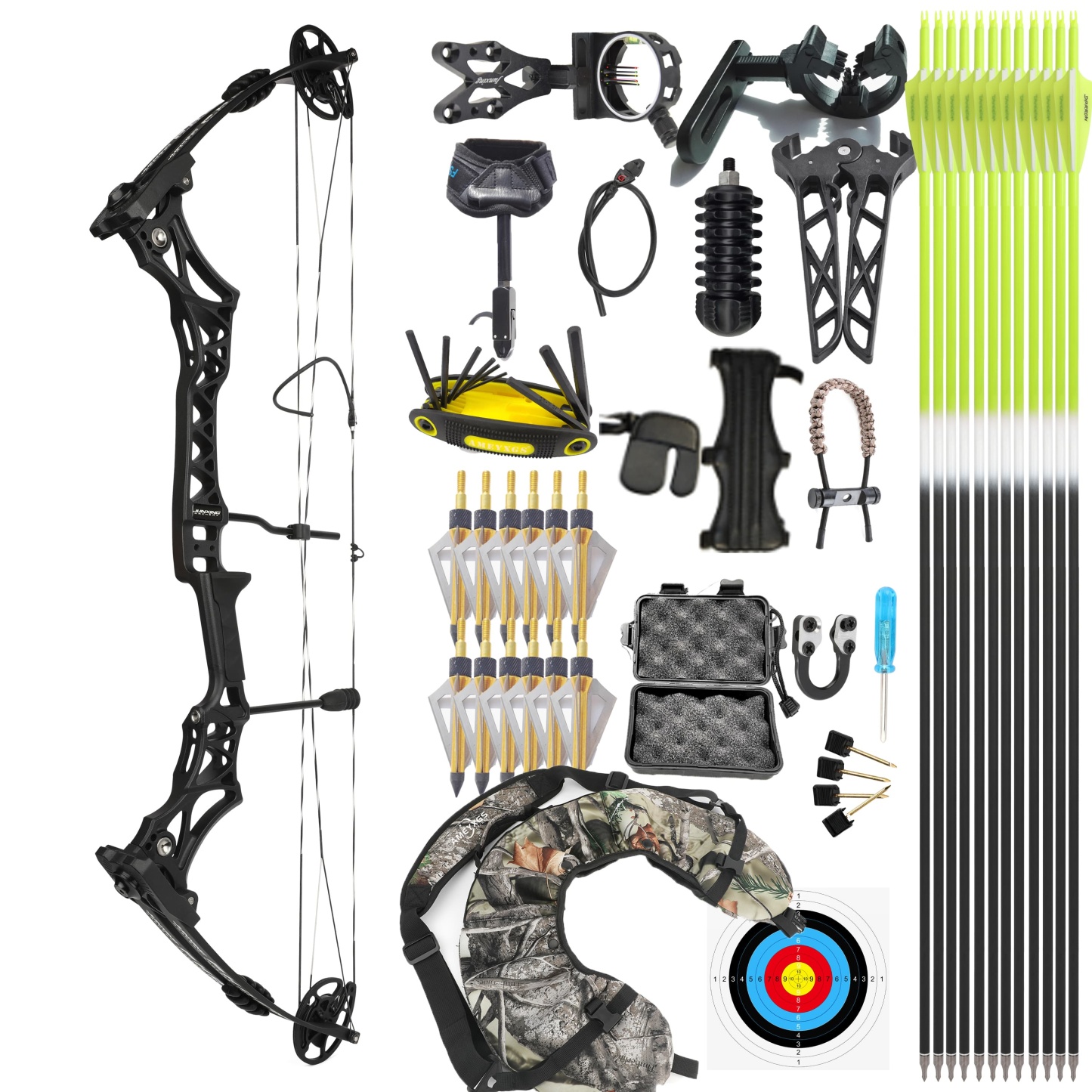 JUNXING M108 Compound Bow Hunting Archery Kit