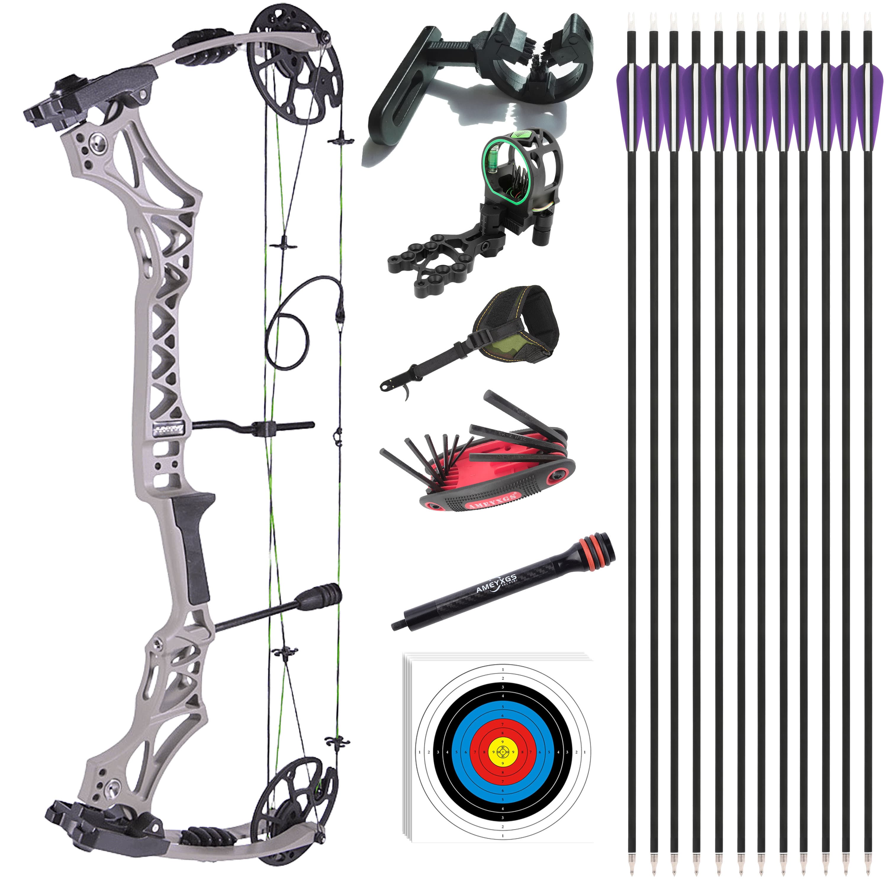 Junxing M129 Compound Bow Arrow Set
