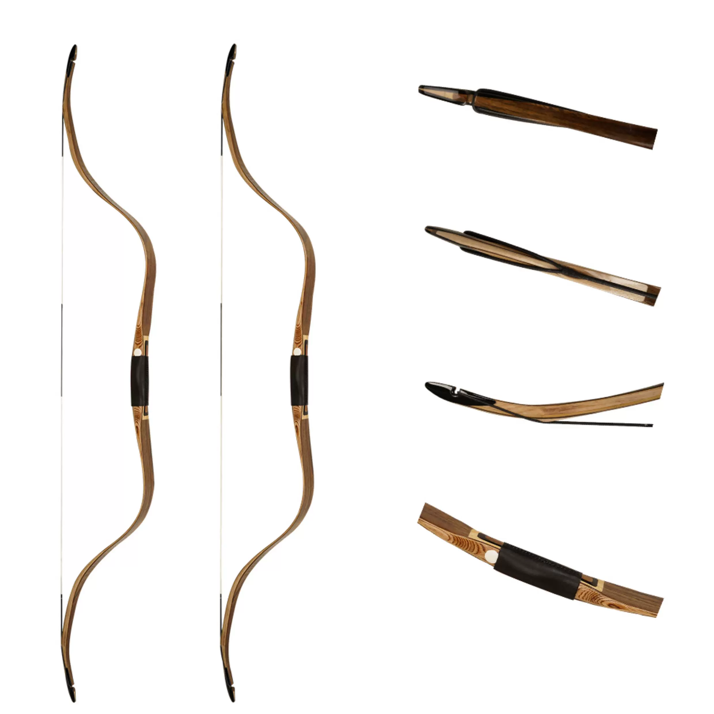 AF Mong Yuan Recurve Bow 54"–55" 25–50lbs Hardwood Bow