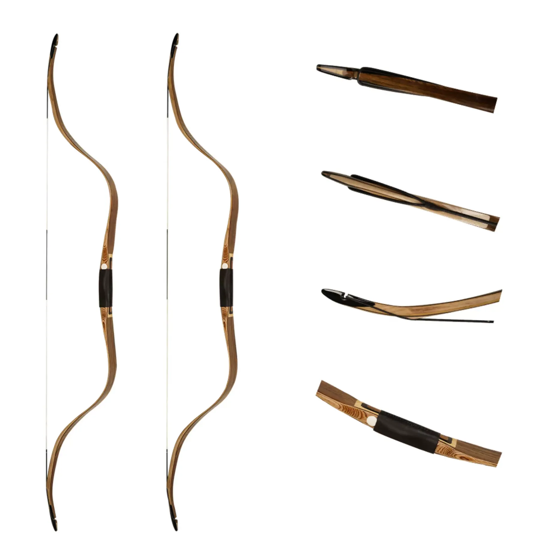 AF Mong Yuan Recurve Bow 54"–55" 25–50lbs Hardwood Bow