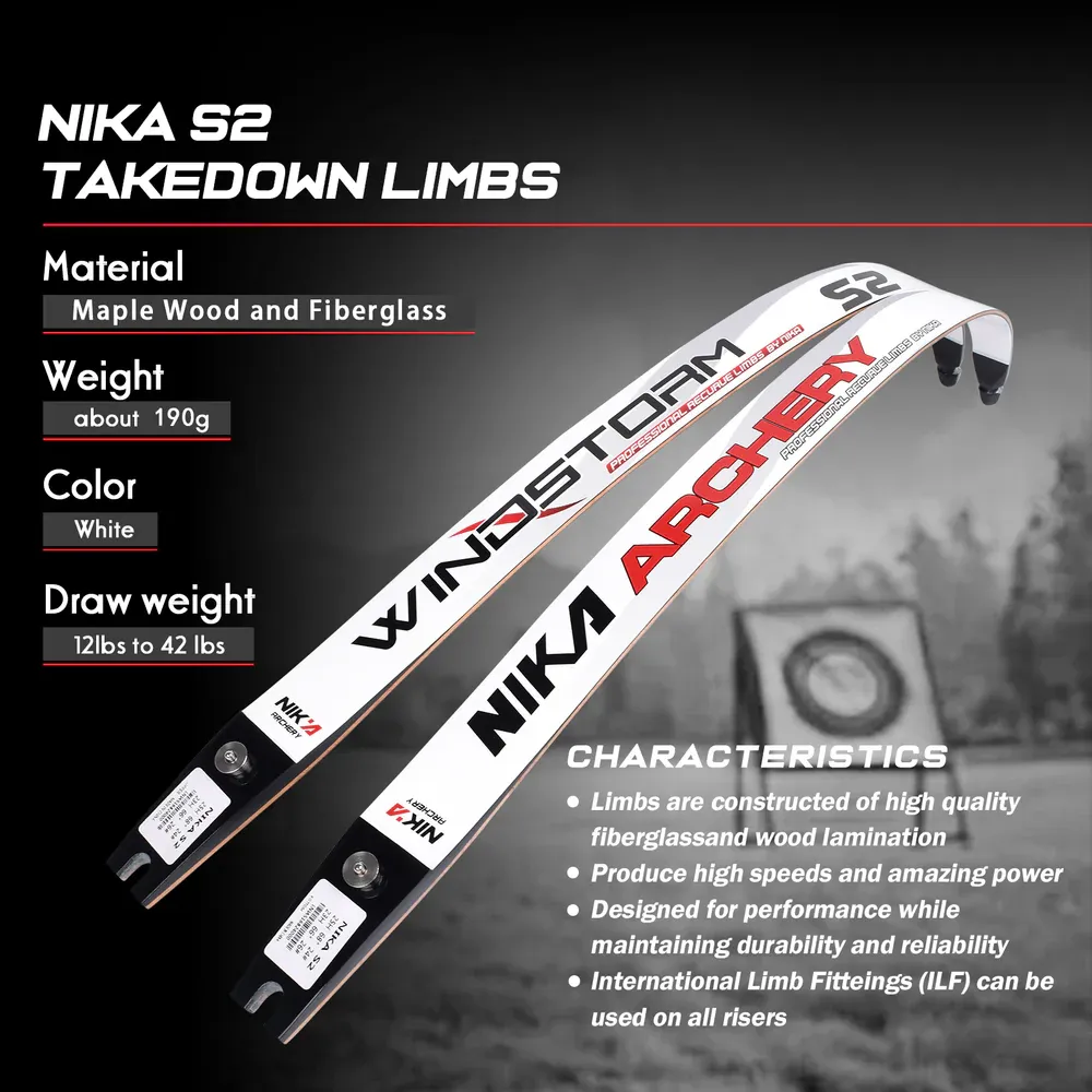 NIKA ARCHERY S2 Archery Recurve Limbs