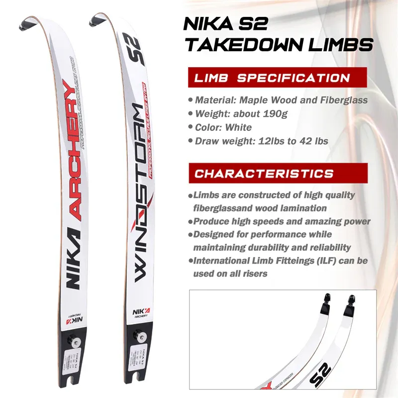 NIKA ARCHERY S2 Archery Recurve Limbs