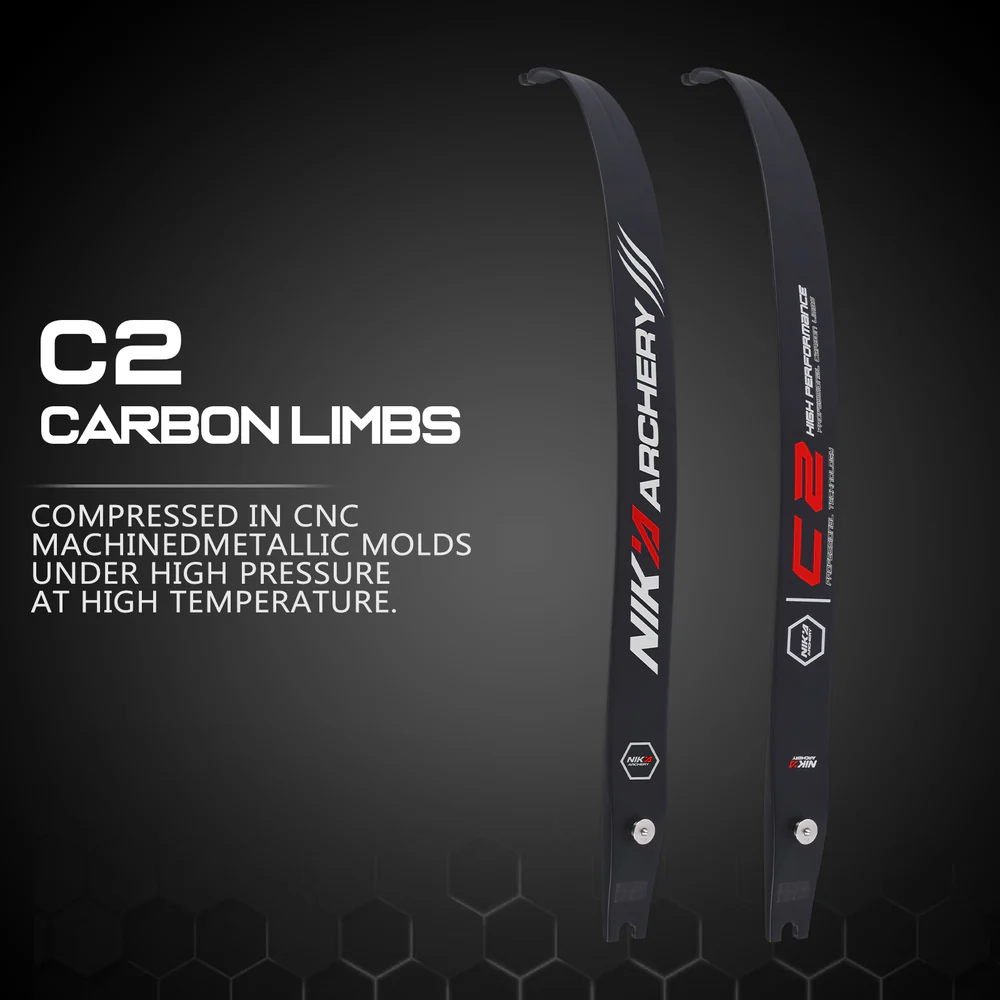 NIKA Archery C2 limb 68"@25 Recurve Bow ILF Carbon Limbs