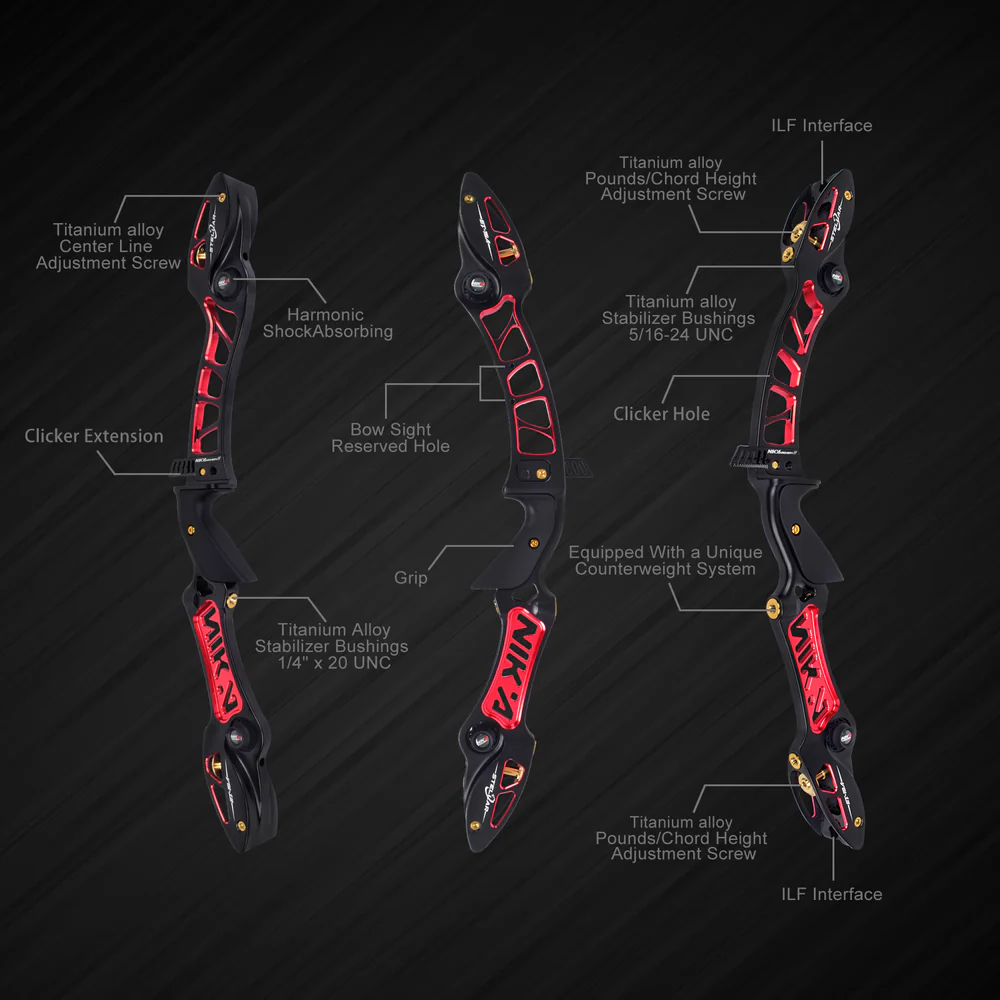 NIKA Archery ET-15A Stellar 25inch ILF Recurve Riser