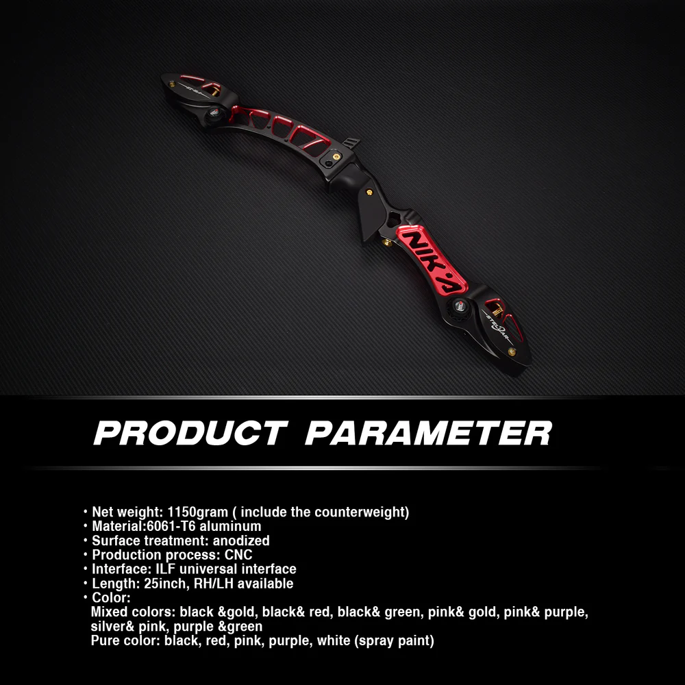 NIKA Archery ET-15A Stellar 25inch ILF Recurve Riser