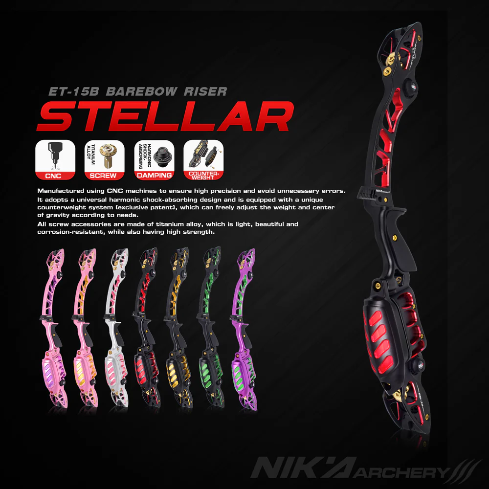 NIKA Archery ET-15B Stellar Barebow Riser