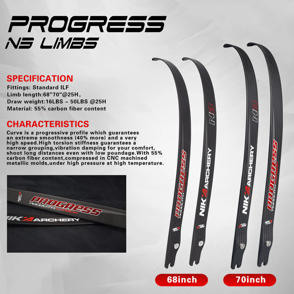 NIKA N3 Progress Series Carbon Fiber Limbs