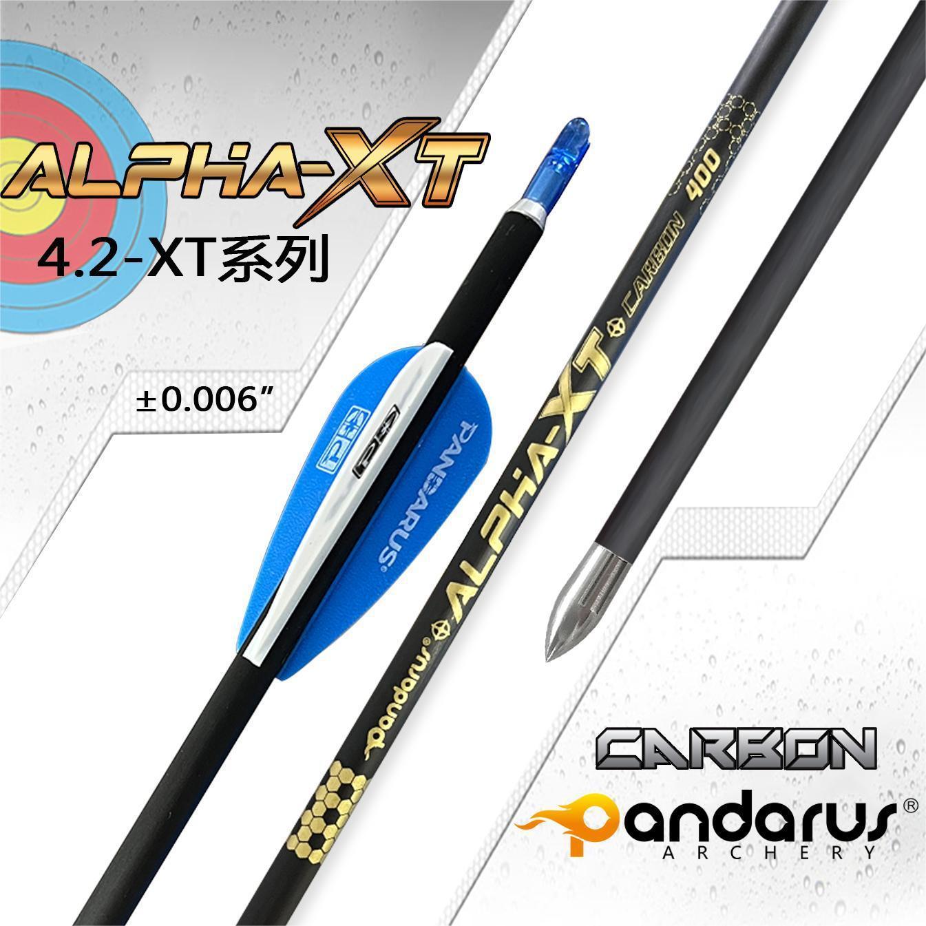 Pandarus ALPHA-XT Series Pure Carbon 4.2mm Arrows(12pcs)