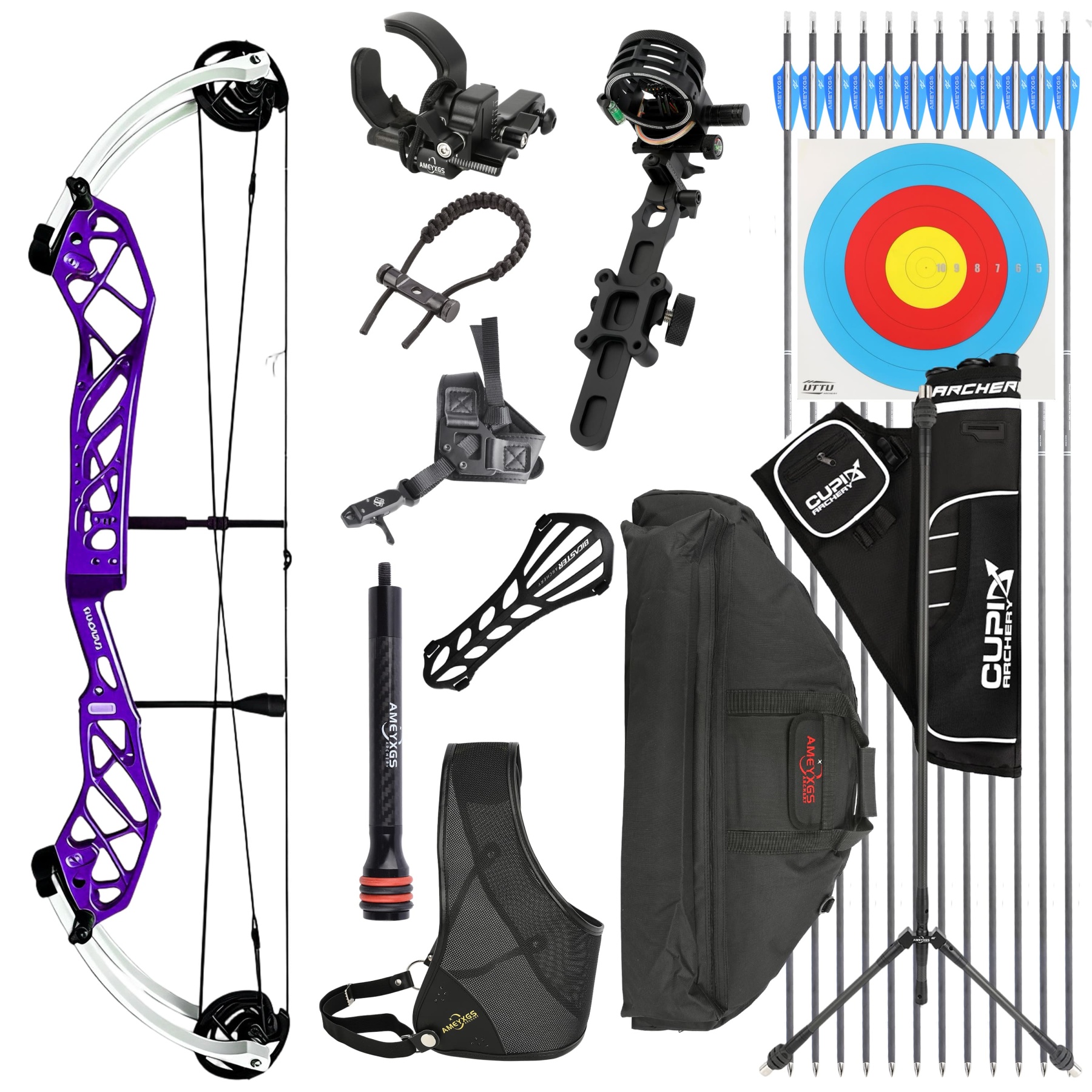 PANDARUS Archery Compound Bow Shooting 50-60LBS RH 