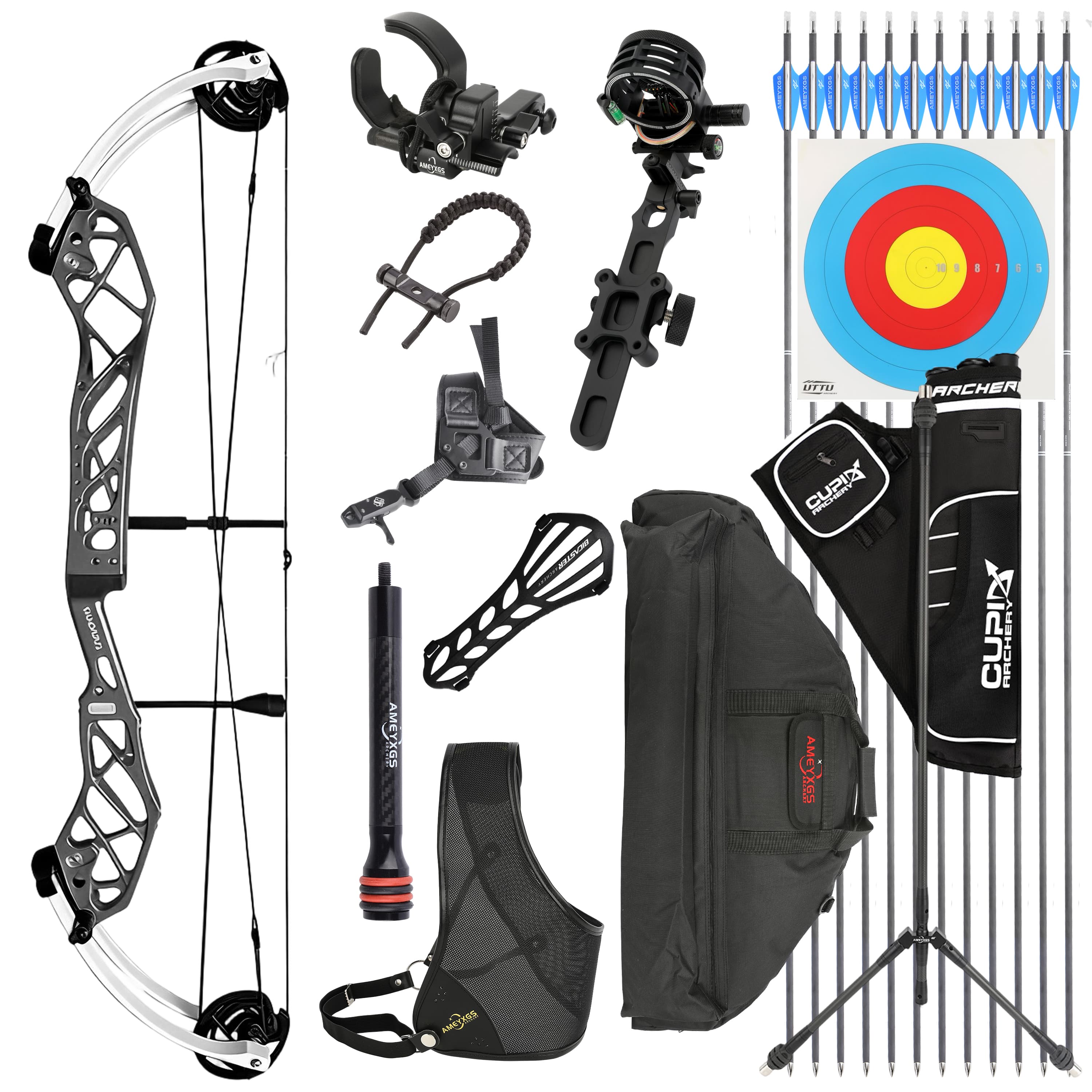 PANDARUS Archery Compound Bow Shooting 50-60LBS RH 